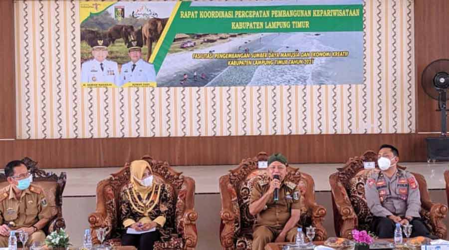 Rapat Koordinasi Percepatan Pembangunan Pariwisata Lampung Timur