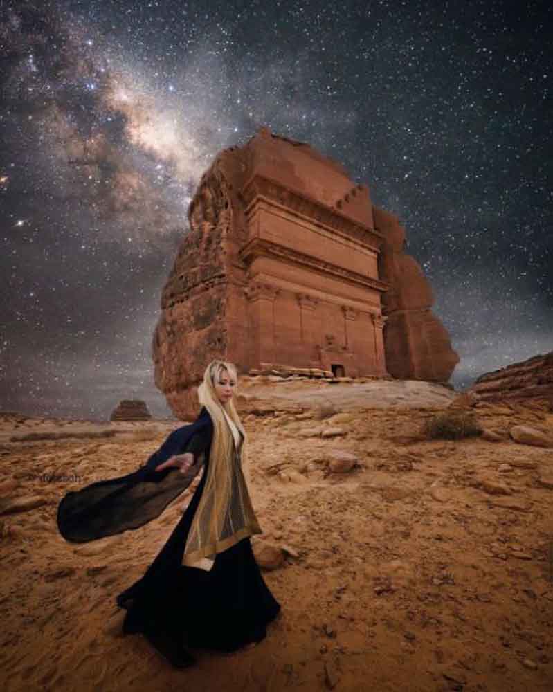 foto gambar Qasr al Farid The Lonely Castle Arab Saudi @dotzsoh